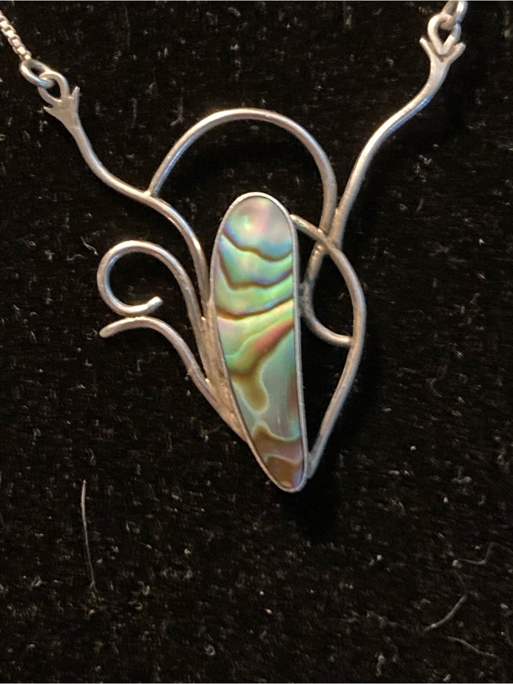 Abalone and Sterling Silver necklace